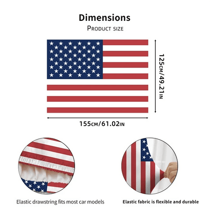 🌟🎉US Independence Day Car Hood Cover
