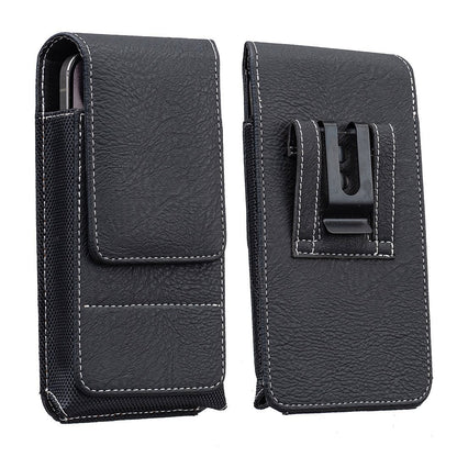 ⚡Big Discount | Waist Belt Cell Phone Pouch 📱 Multi-Pocket Leather Holster with Card Holder