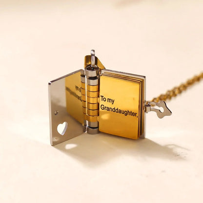 🔥HOT SALE🔥For Granddaughter and daughter - The Most Beautiful Chapter Book Necklace