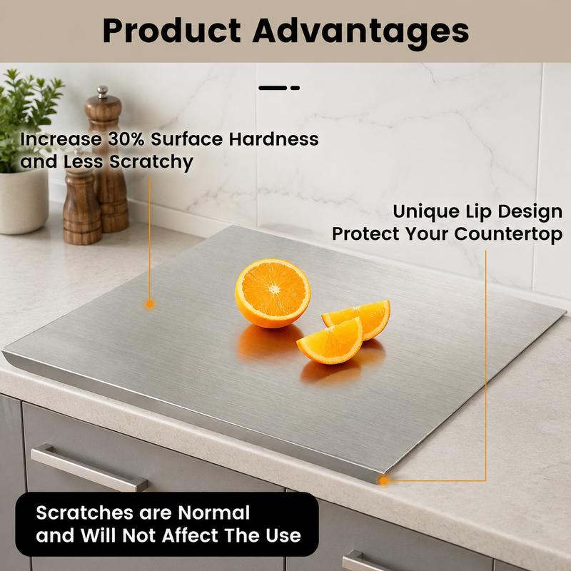 Stainless Steel Cutting Board, Hygienic & Easy to Clean
