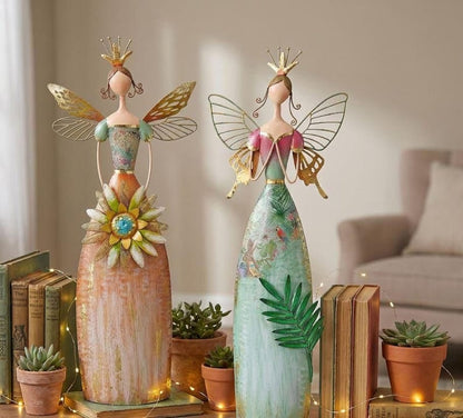 🧚Whimsical Fairy Garden Metal Statues | Enchanted Angel Decor ✨