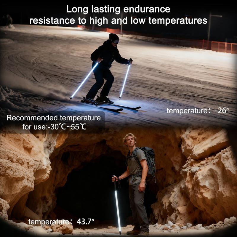 🔥Limited Time 50% Off✨Laser Saber Style Trekking Poles - Built-in LED Light Strip Hiking Sticks