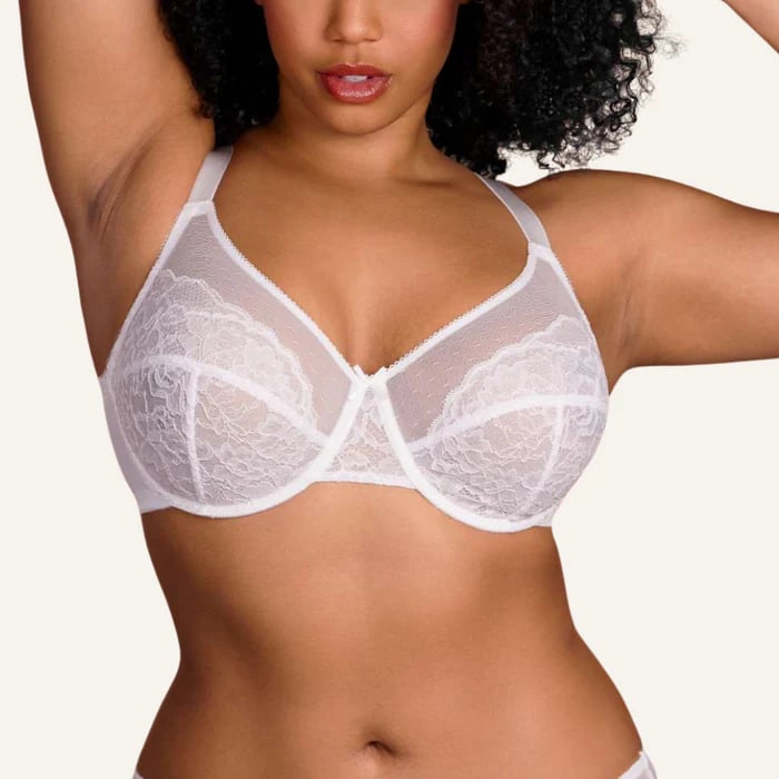 🔥2025 HOT SALE-49% OFF🔥 Floral Lace Plus Size Underwire Unlined Unpadded Full Coverage Bra
