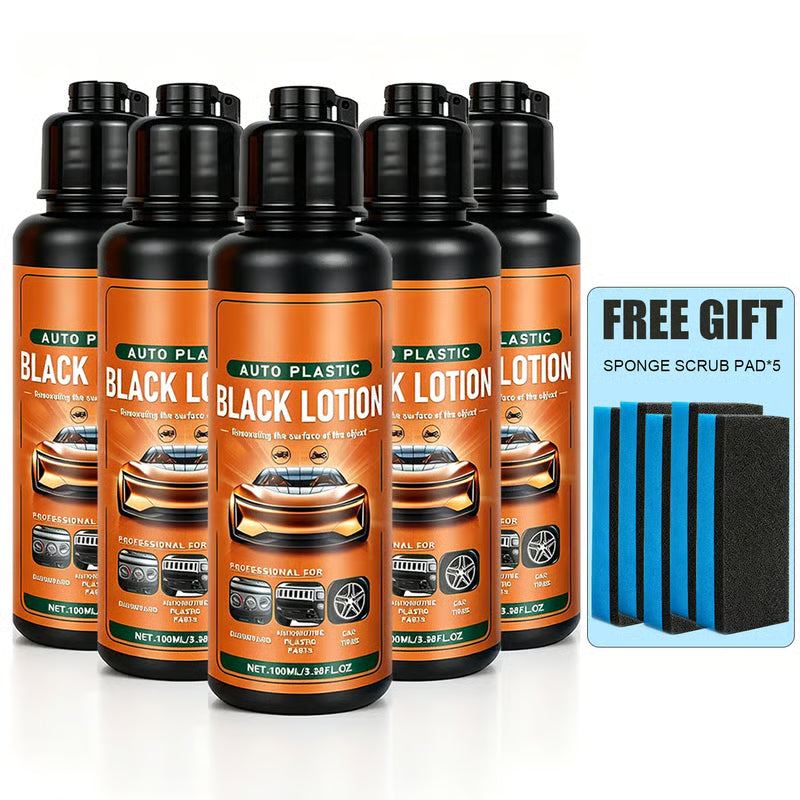 🔥HOT SALE 49% OFF🚗Automotive Plastic & Trim Restorer – Interior & Exterior Revitalizer with Applicator Pad✨