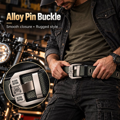 ✨Textured Nylon Strap Utility Belt  Ideal for Hiking, Camping & Daily Streetwear Outfits