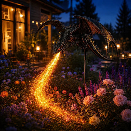 🔥🐲Solar Dragon Fire Garden Light
