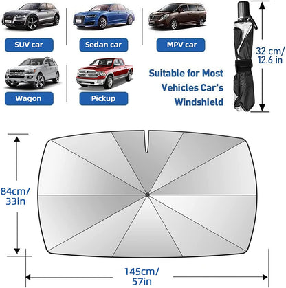 🔥2026 Foldable Anti-UV Windshield Sunshade - UV Block & Heat Insulation for Most Vehicles