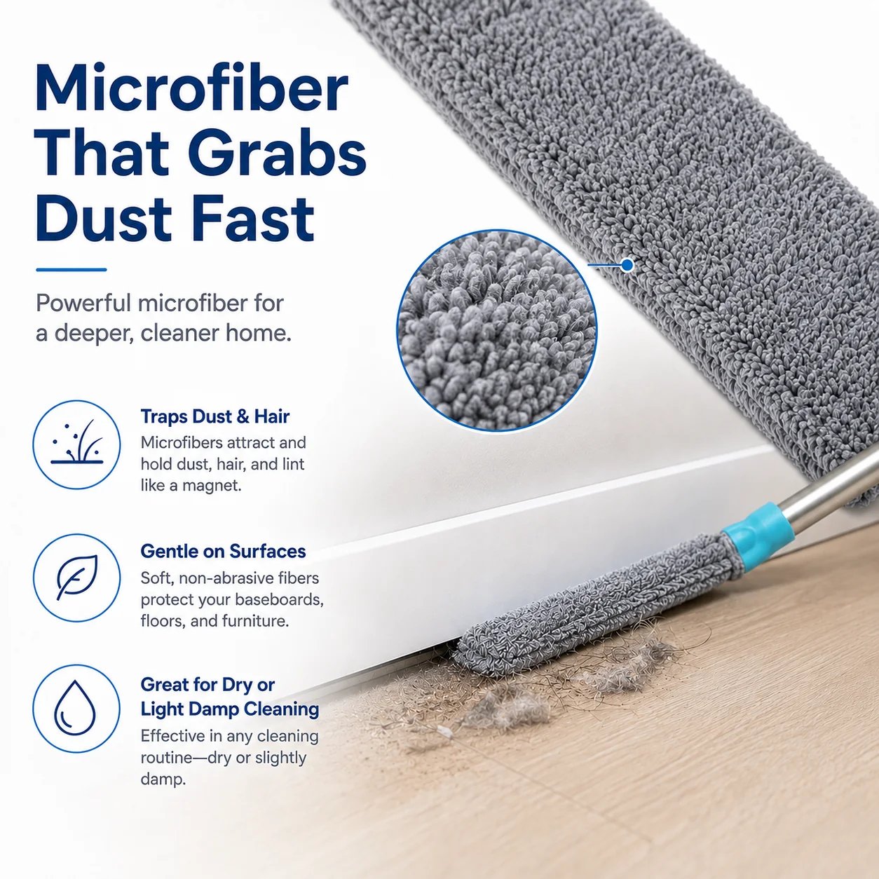 Flexible Microfiber Gap Duster – Reach Every Corner with Ease 🧹✨