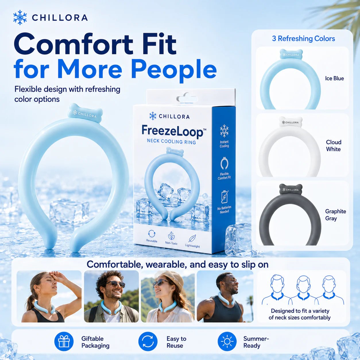🔥LAST DAY 49% OFF ❄️Reusable Cooling Collar