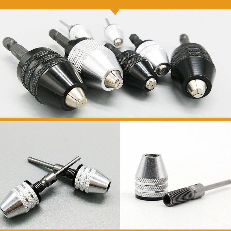 3-jaw chuck for electric screwdrivers and drills – keyless, quick-change & compatible with round and hexagonal shanks – perfect for hobby, renovation and precision work 🛠️✨