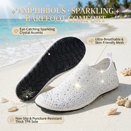Women's Barefoot Water Shoes Travel House Slippers