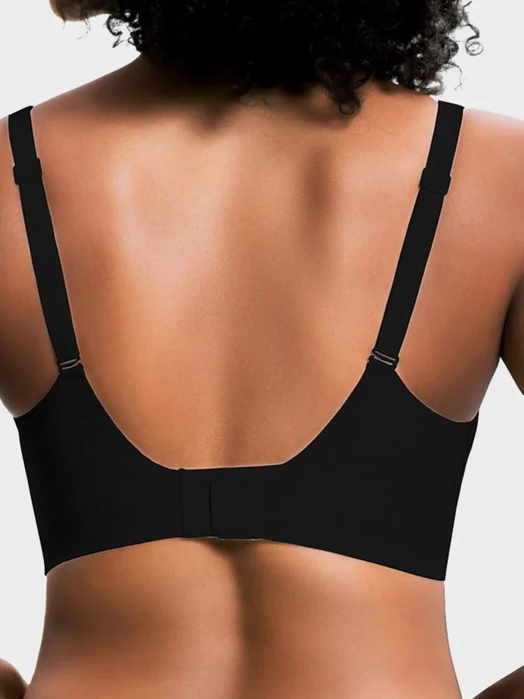 Wireless Seamless Deep-V Push-Up Bra