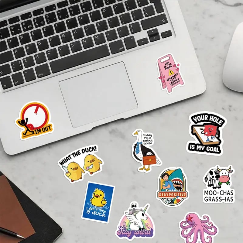 130PCS Funny Saying Sticker Pack ,Suitable for bumpers, safety helmets, water bottles, colleagues, computers