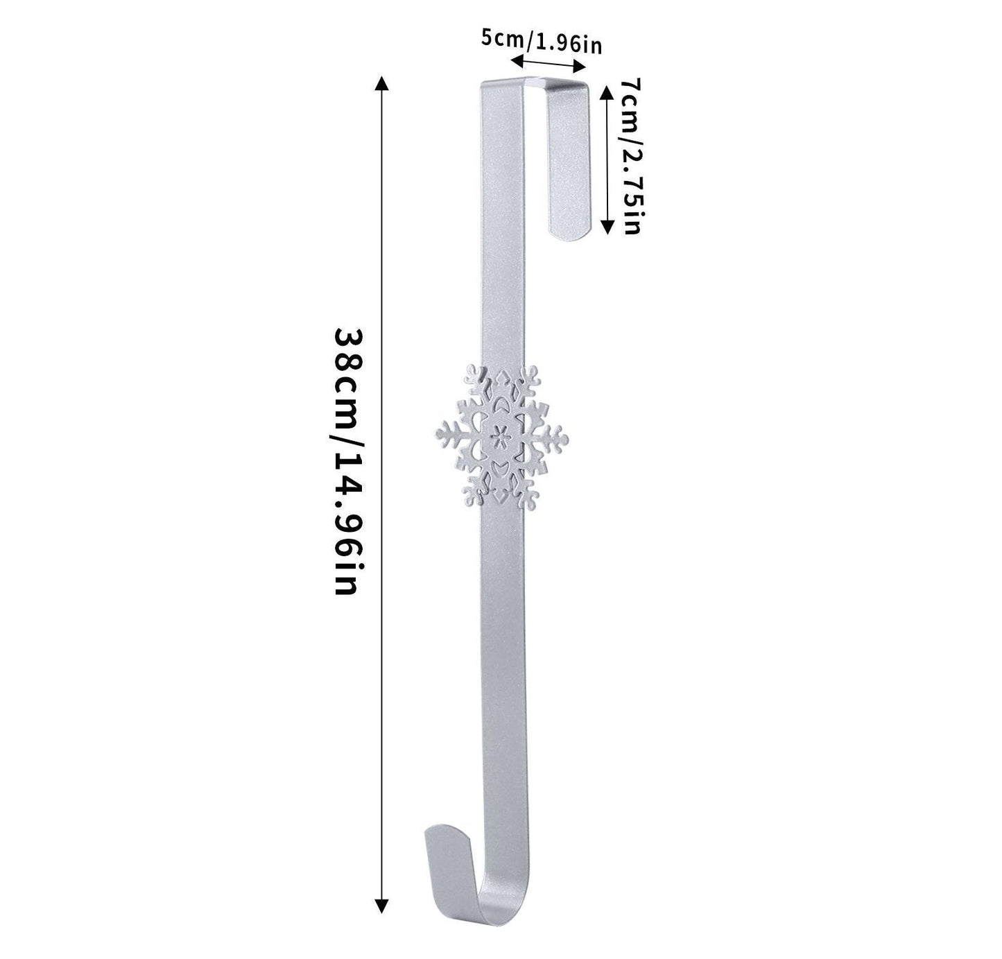 🎄 Metal Over The Door Wreath Hanger | Christmas Snowflake Tree Star Decor Hook🎅