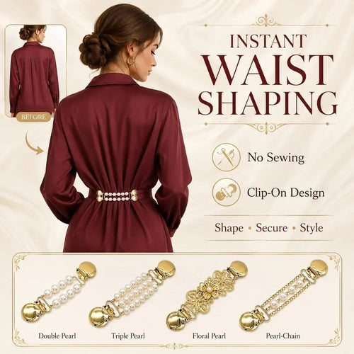 📿Women’s Pearl Chain Collar Clip💎