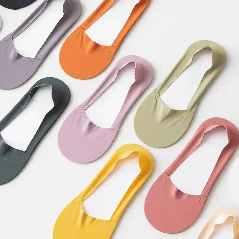 🌟 Ultimate Spring & Summer Socks 🌟10-Pair Pack Women's Solid-Color Sheer Invisible Socks