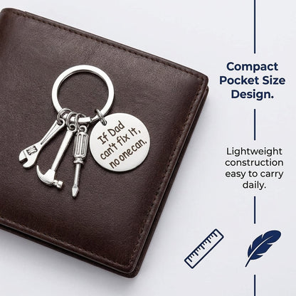 "Hero Dad" Handyman Keychain Set | Heartwarming Father's Day Gift for the Dad Who Can Fix Anything