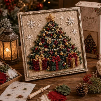 ✨Hot 30% OFF🌹🎄 3D Christmas Fabric Poke Art Kit