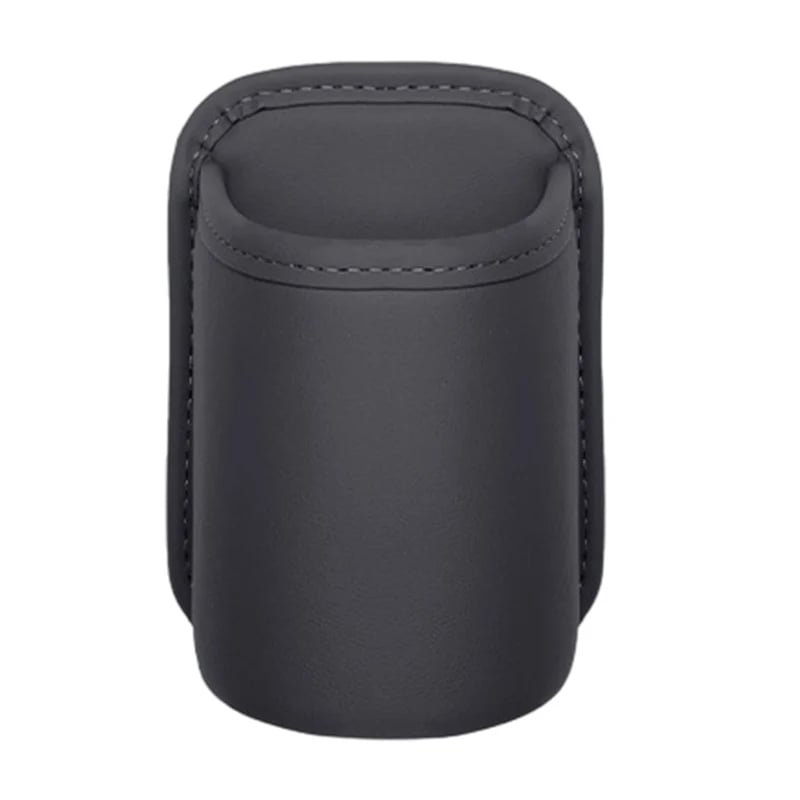 Leather Car Door Cup Holder – Wide‐mouth opening, easy reach for drinks & phone. Clip‐on secure fit. PU leather, tough & stylish. 🛡️✨