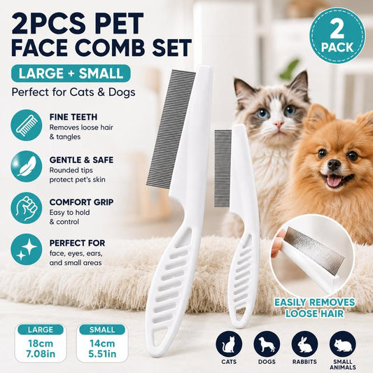 🔥Pet Face Comb Set for Cats & Dogs-2Pack