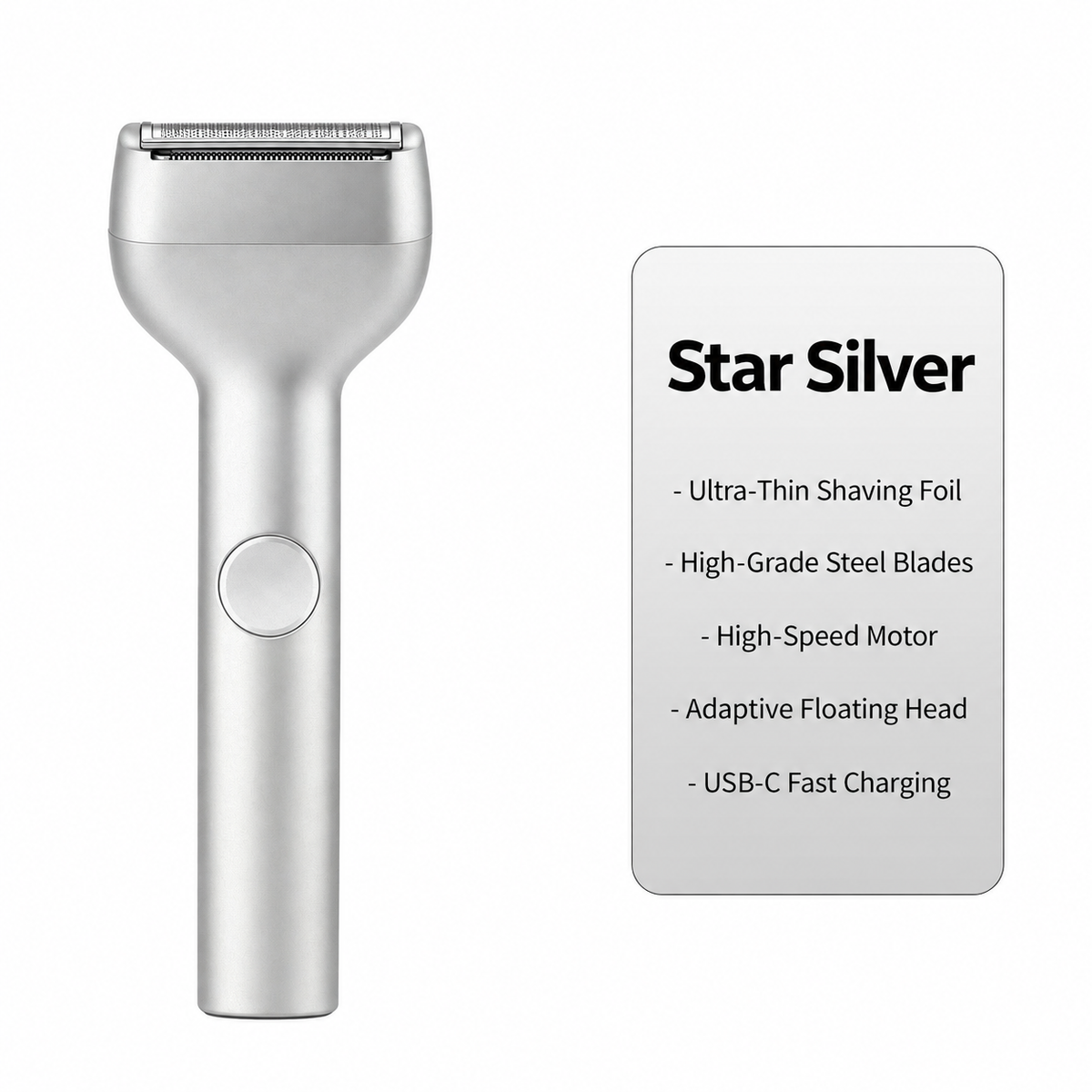 🔥Men's Rechargeable Foil Electric Shaver – Efficient Close Shaving, Cordless Portable Wet & Dry Beard Razor for Daily Grooming