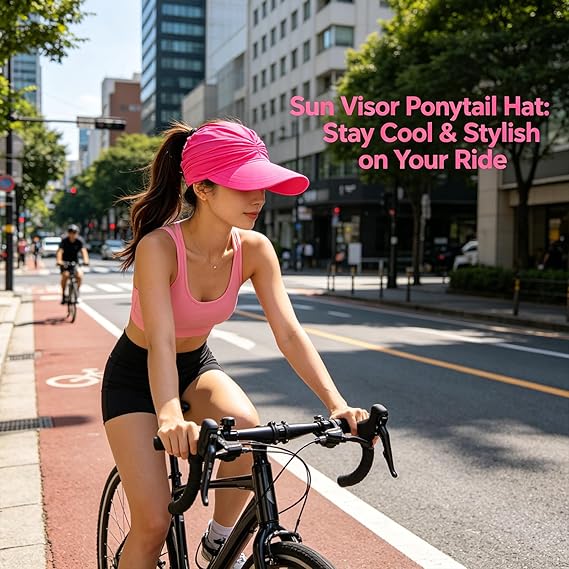 Sun Visor Ponytail Hat