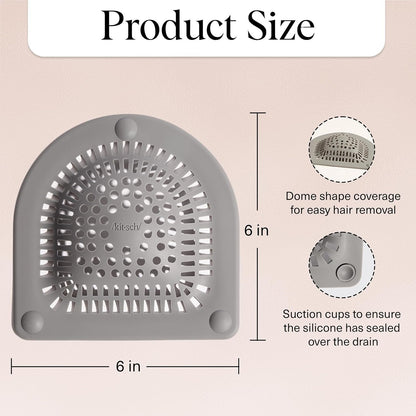 🏆75K+ SOLD!🚿 Silicone Hair Catcher for Shower Drains