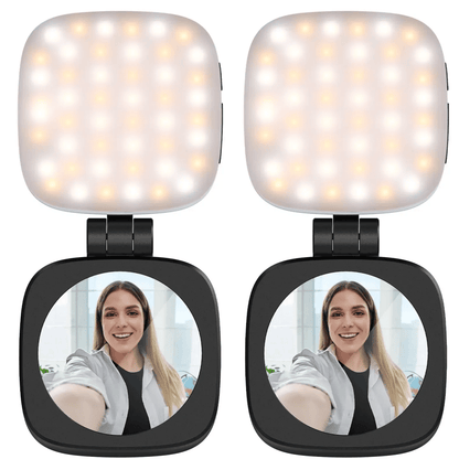 💖Magnetic Selfie Light for MagSafe iPhone – Foldable LED Ring Light with Mirror & Stand 📱💡