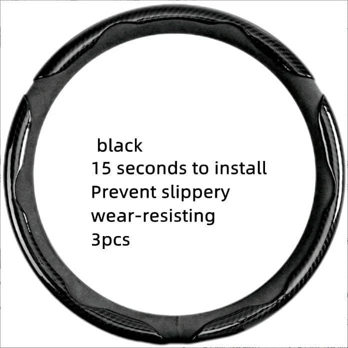 Non-Slip Car Steering Wheel Cover for 15 Inch Wheels