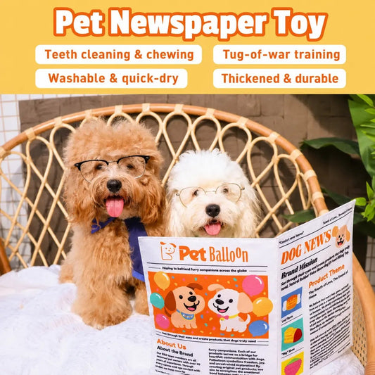 Interactive Newspaper Dog Toy