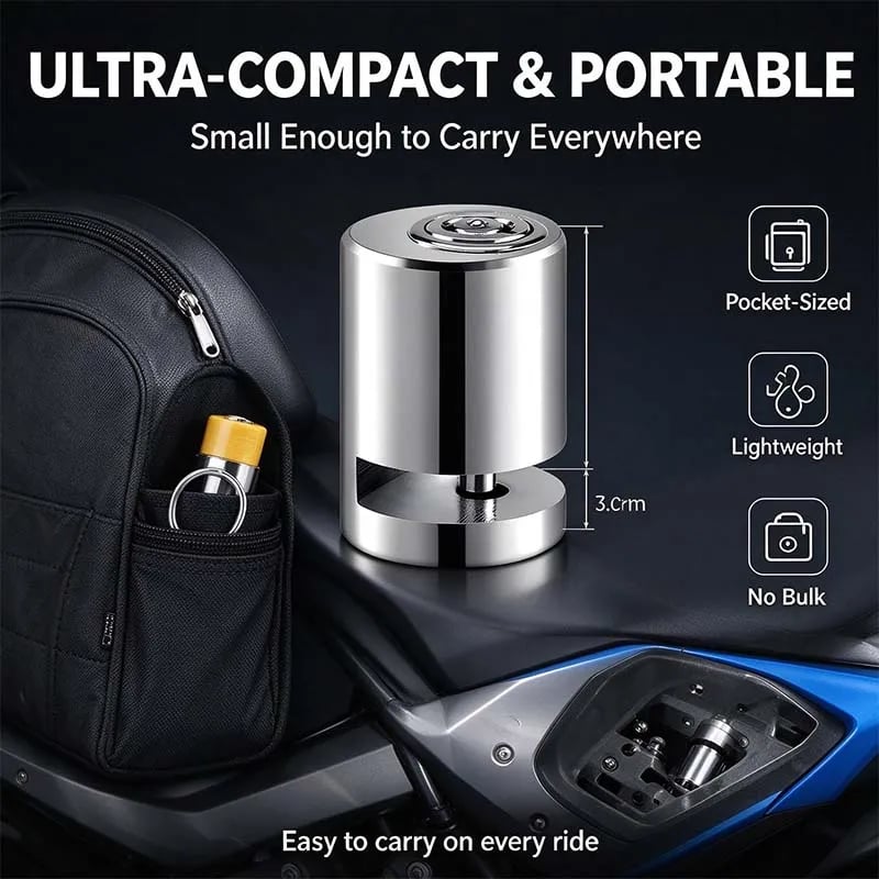 Motorcycle disc brake lock, anti-theft motorcycle safety brake disc lock 🔒
