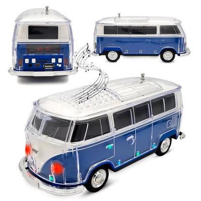 🚌WS-267BT Rechargeable Portable Bluetooth Speaker (Bus/Campervan Shape, ABS Build, 50Hz-20kHz)