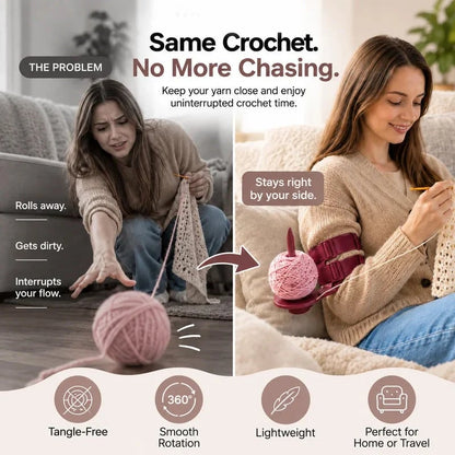 ⏰Wearable Arm Yarn Holder with Adjustable Dual Straps