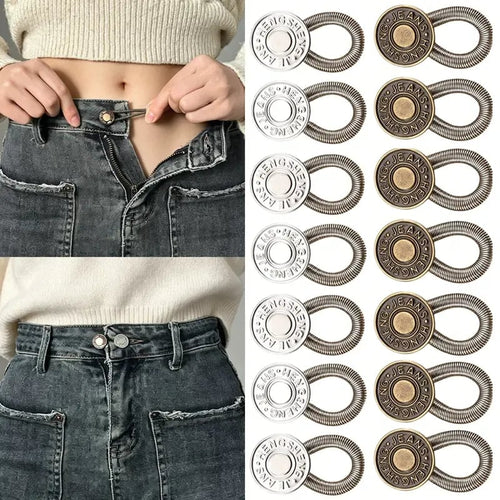 👖 8-Piece Metal Button Extenders for Jeans & Pants