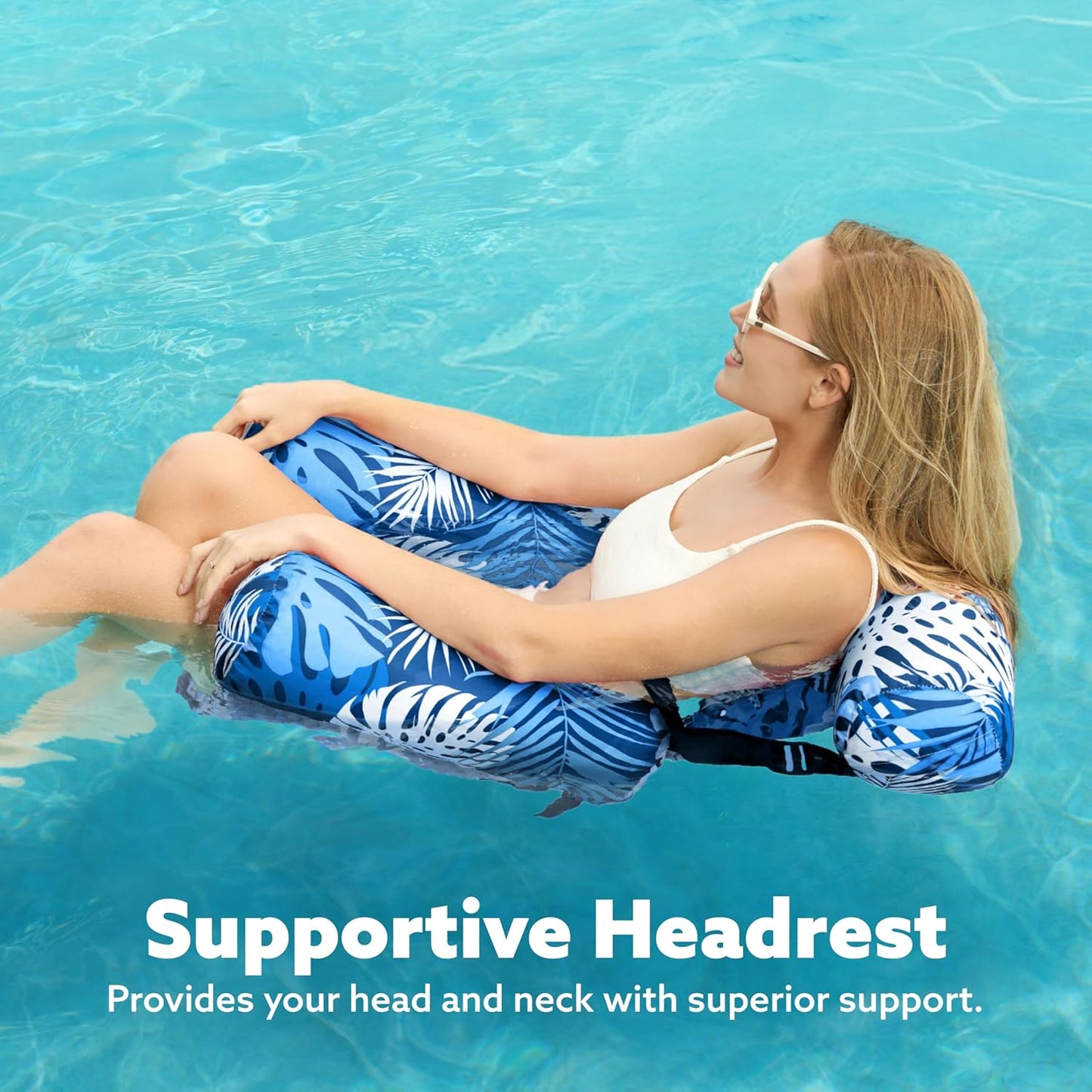 🏖️Thick Inflatable Pool Float Lounger - Portable Inflatable Pool Chair for Adults