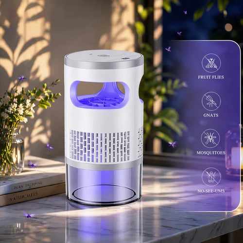🦟 50% OFF NOW!🔇 Indoor LED Bug Zapper – Bionic UV Light Trap & Night Light – Quiet & Safe for Bedroom – Chemical-Free Mosquito Killer 💡