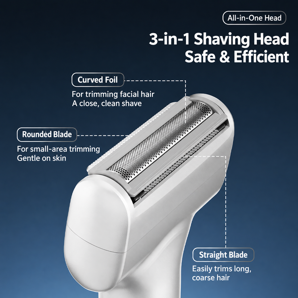 🔥Men's Rechargeable Foil Electric Shaver – Efficient Close Shaving, Cordless Portable Wet & Dry Beard Razor for Daily Grooming