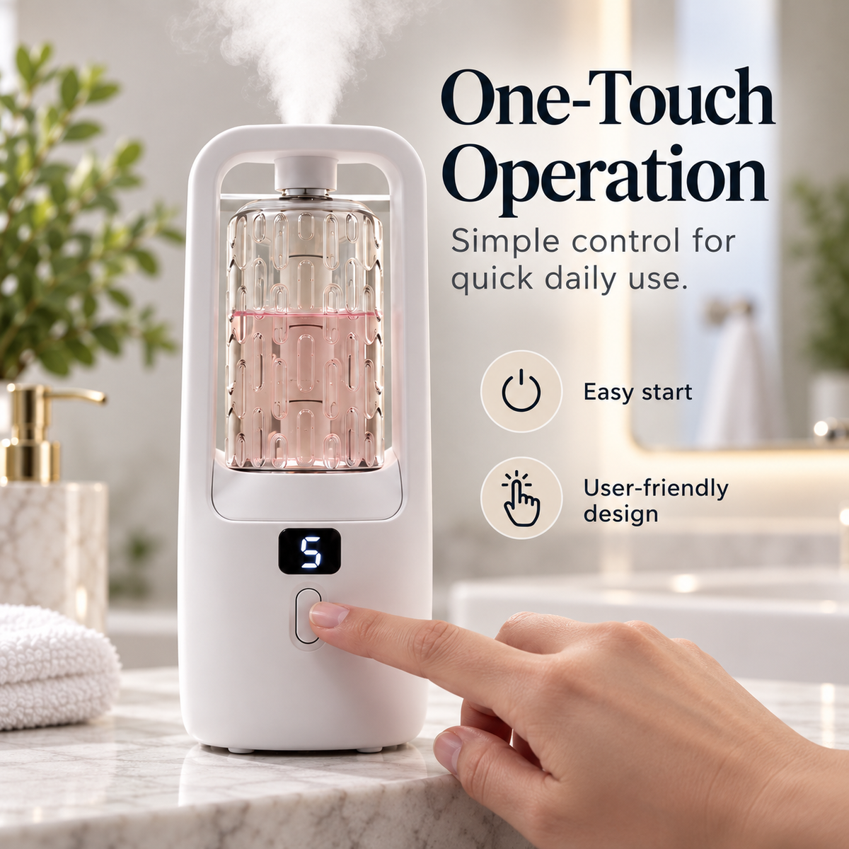 ✨ Automatic Aroma Mist Diffuser – One-Touch Compact Scent Diffuser for Everyday Spaces