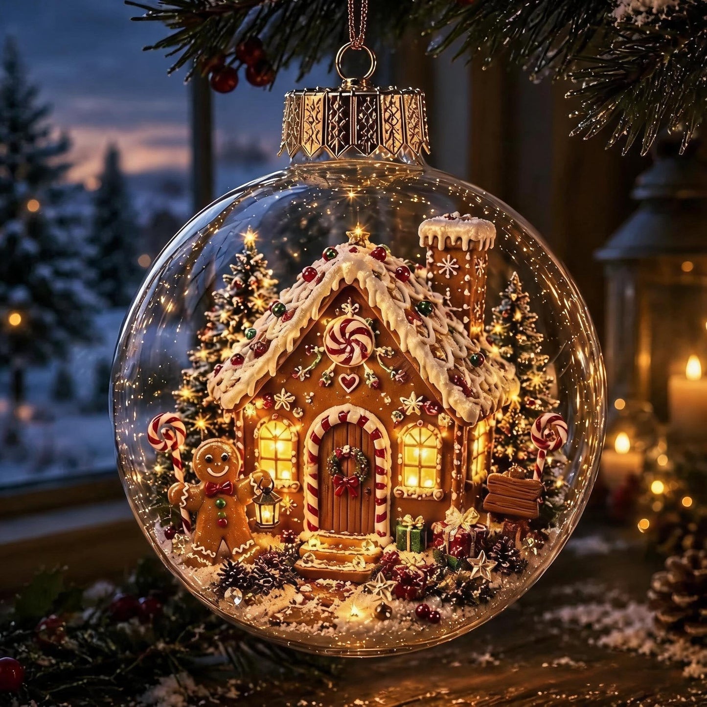 Glowing Christmas Diorama Ornament