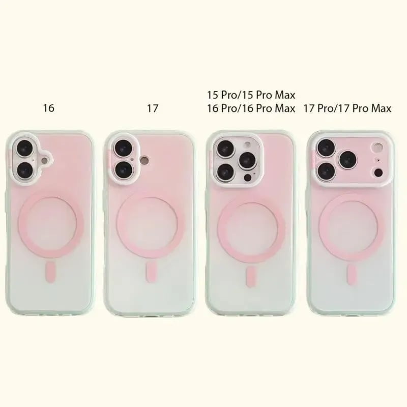 Magnetic Gradient Phone Case with Liquid Stand for iPhone