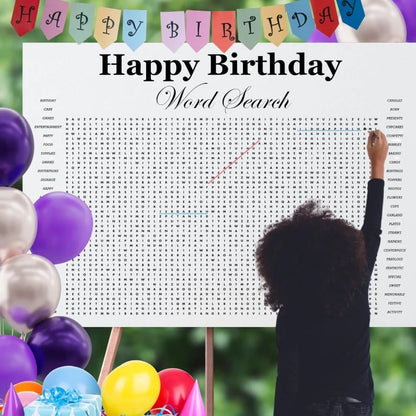 🎉 Jumbo Thanksgiving Word Search Poster(🎉Giant 36"x24" Wall Game)