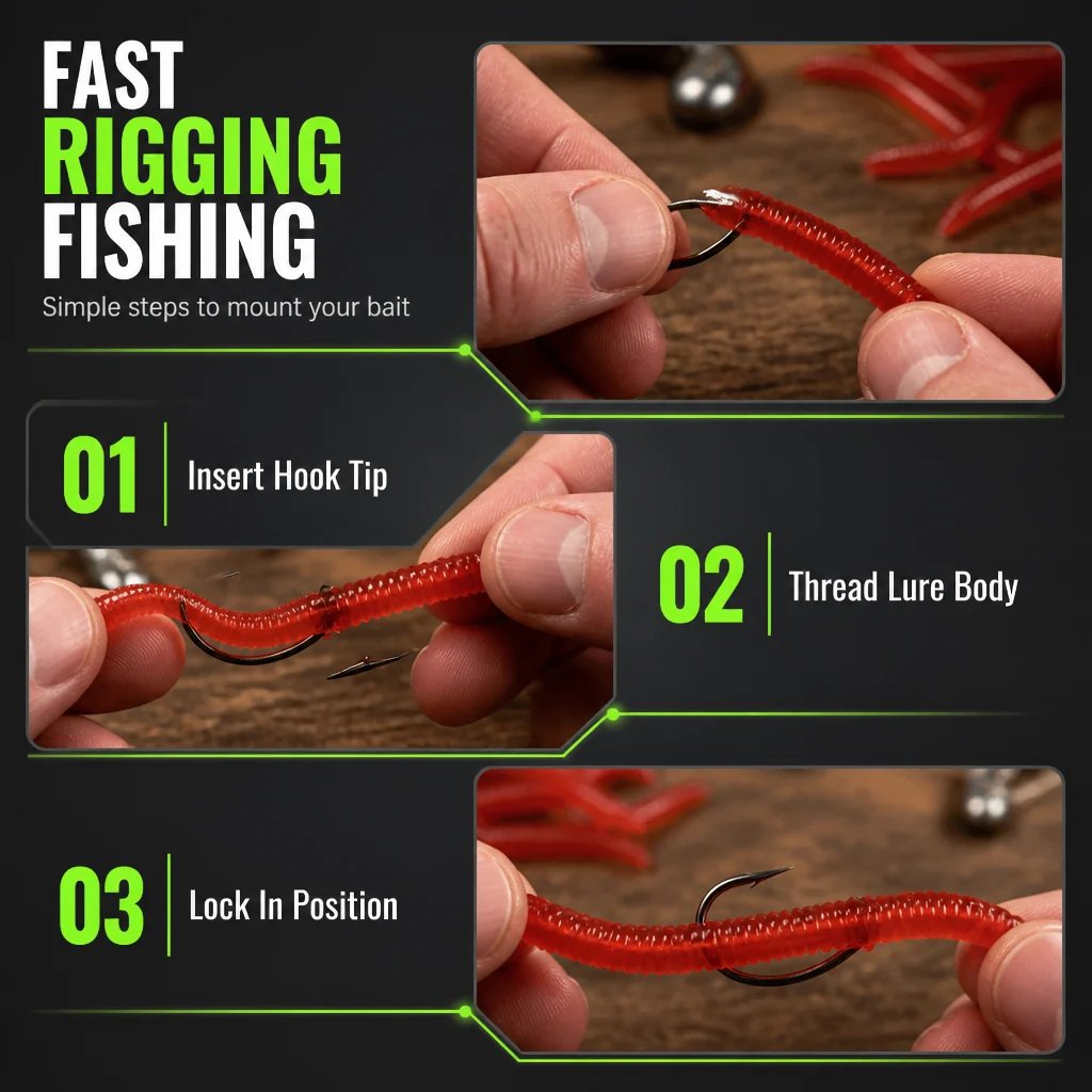 📍Simulation Earthworm Soft Fishing Lures Shrimp Scented Artificial Worm Baits for Freshwater and Saltwater Pack of 50 or 100