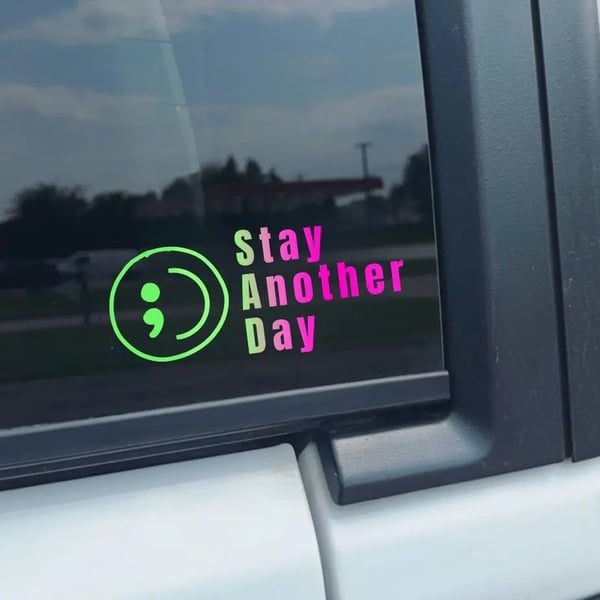 🔥LAST DAY 50% OFF - 🎗️Share Pack❤️ SAD Mental Health Awareness Car Decal (Set of 3)