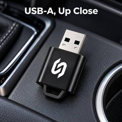 2-in-1 Wireless CarPlay and Android Auto USB-A Adapter