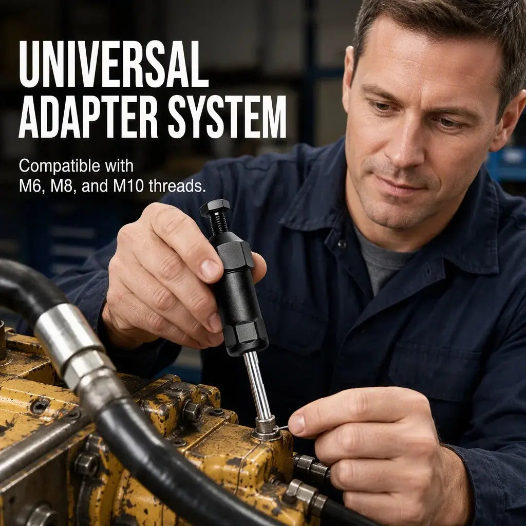 🚜 HEAVY EQUIPMENT ESSENTIAL | Grease Fitting Cleaner Tool – High-Pressure Unclogging Tool for Excavators, Tractors & Trucks