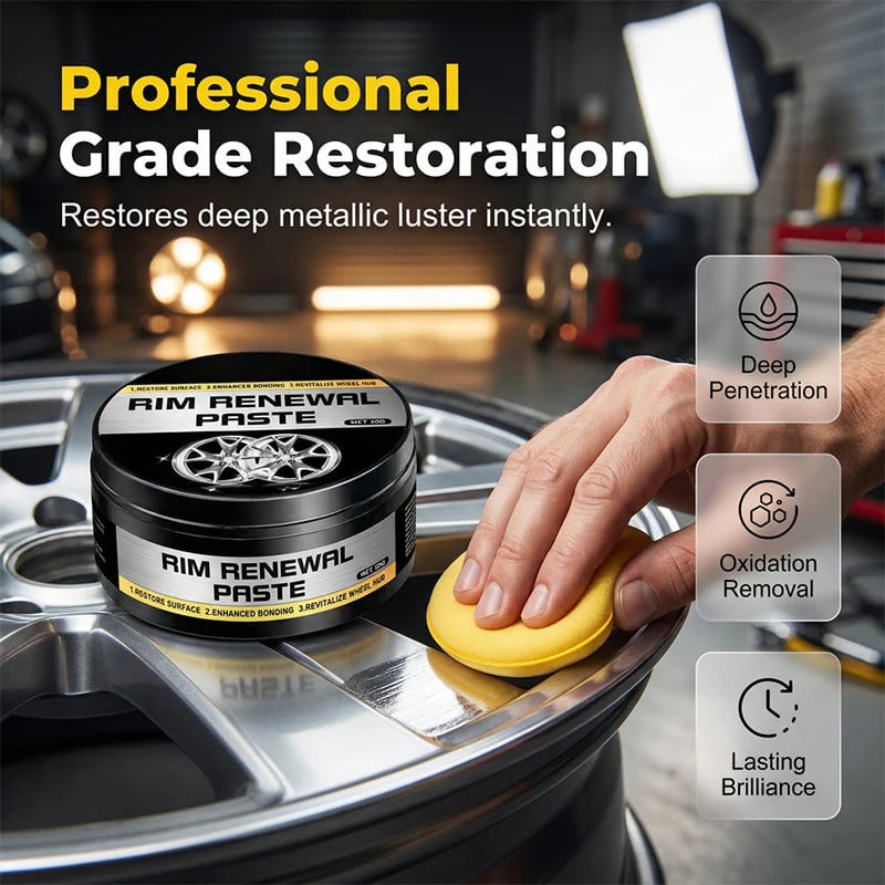 💞50K+ SOLD!✨✨ All-in-One Wheel Restoration Paste – Scratch Removal, Molecular Bonding, Safe for All Alloys 💎