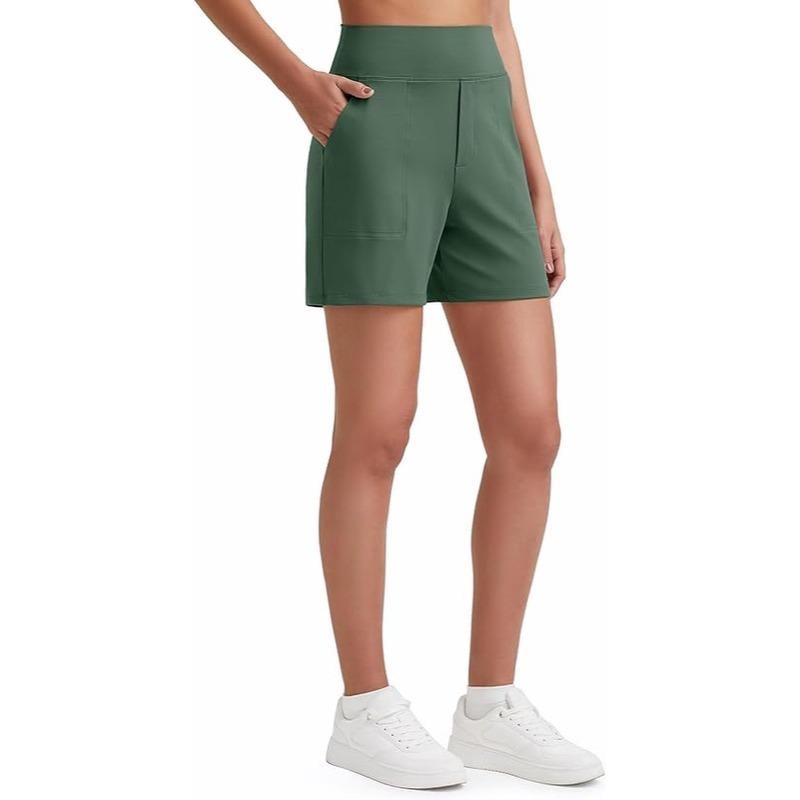 🏋️‍♀️🏃‍♀️Women’s High-Waist Athletic Shorts – Running & Yoga Summer Shorts with Pockets(🔥Buy 2 Get EXTRA  10% OFF)