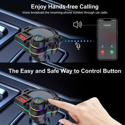 Father’s Day Gift🌹PD 30W Type-C Car Charger & Bluetooth 5.3 FM Transmitter