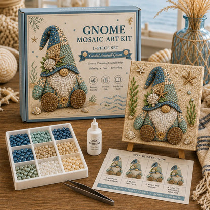 🔥💕Last Day 50% OFF -  🌸Gnome Mosaic Art Kit – Create Your Own Charming Handmade Masterpiece