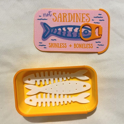 🌟🐟 Sardine Can Shaped Mini Jewelry Box